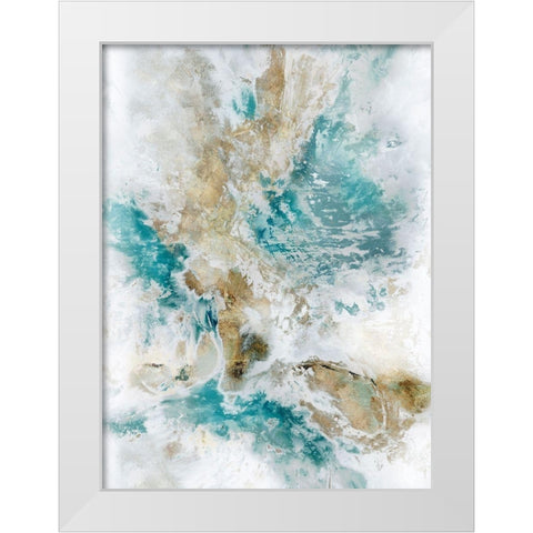 Trio White Modern Wood Framed Art Print by Jacobs, Elle