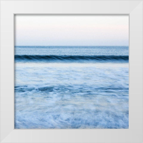Reflections III White Modern Wood Framed Art Print by Mourier, Lily