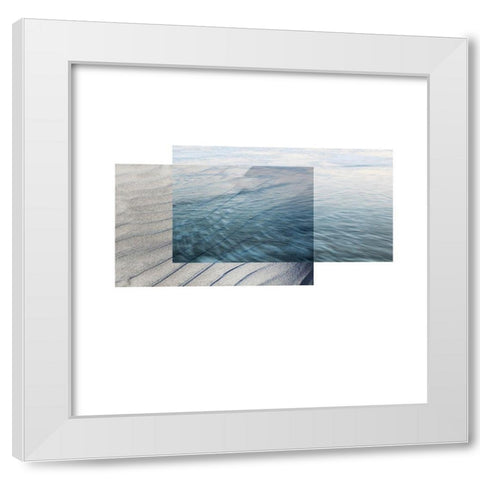 Beach Sand White Modern Wood Framed Art Print by Mourier, Lily