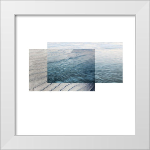 Beach Sand White Modern Wood Framed Art Print by Mourier, Lily