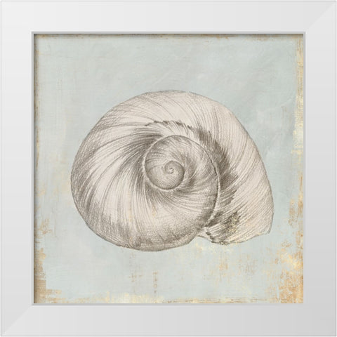 Sands of Time III White Modern Wood Framed Art Print by Lily K