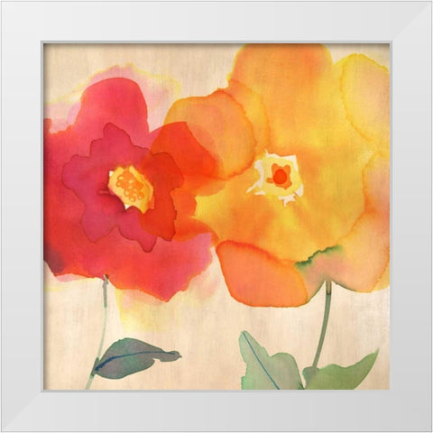 So Joyful II White Modern Wood Framed Art Print by Berg, Margaret