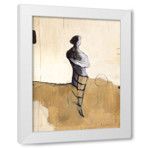 Pose I White Modern Wood Framed Art Print by Pulliam, Mark