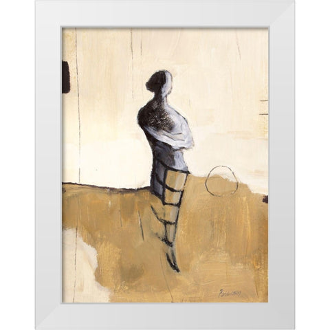 Pose I White Modern Wood Framed Art Print by Pulliam, Mark