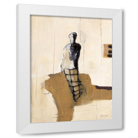Pose II White Modern Wood Framed Art Print by Pulliam, Mark