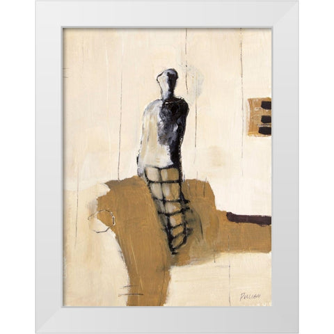 Pose II White Modern Wood Framed Art Print by Pulliam, Mark