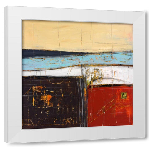 Draft II White Modern Wood Framed Art Print by Pulliam, Mark
