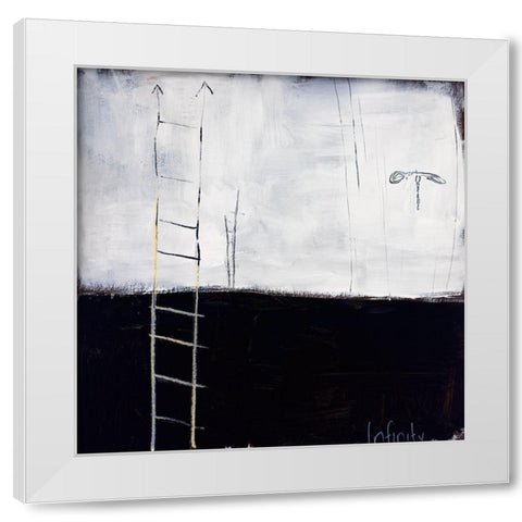 Infinity White Modern Wood Framed Art Print by Pulliam, Mark