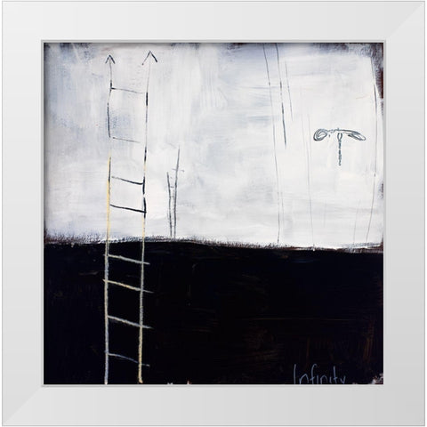 Infinity White Modern Wood Framed Art Print by Pulliam, Mark