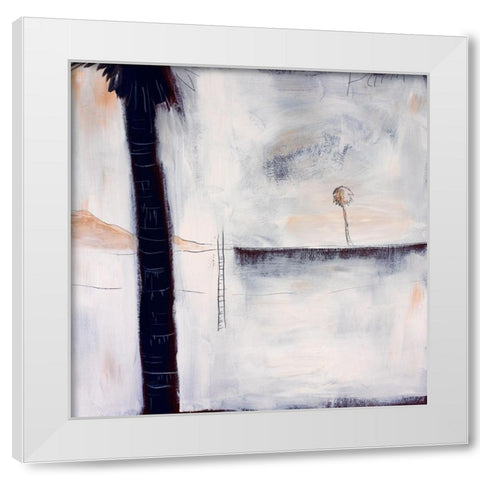 The Last Palm White Modern Wood Framed Art Print by Pulliam, Mark