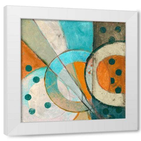 Descending White Modern Wood Framed Art Print by van der Hart, Marjolyn