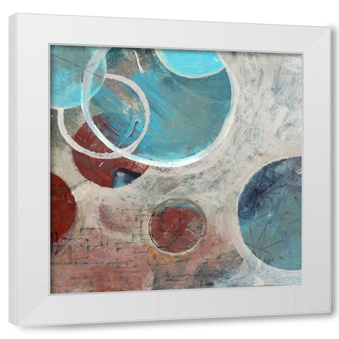 Romance II White Modern Wood Framed Art Print by Van der Hart, Marjolyn