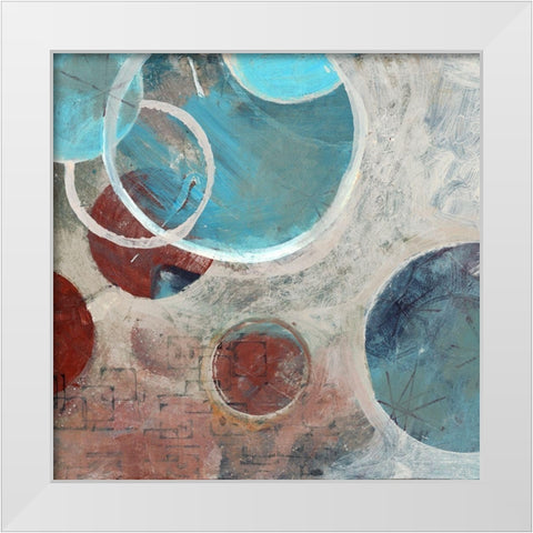 Romance II White Modern Wood Framed Art Print by Van der Hart, Marjolyn