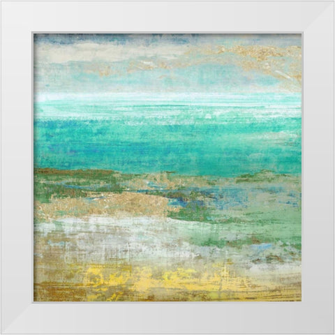Ocean Light II White Modern Wood Framed Art Print by Woods, Maya