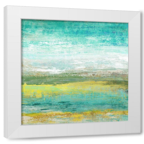 Ocean Light III White Modern Wood Framed Art Print by Woods, Maya