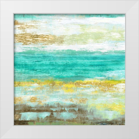 Ocean Light IV White Modern Wood Framed Art Print by Woods, Maya