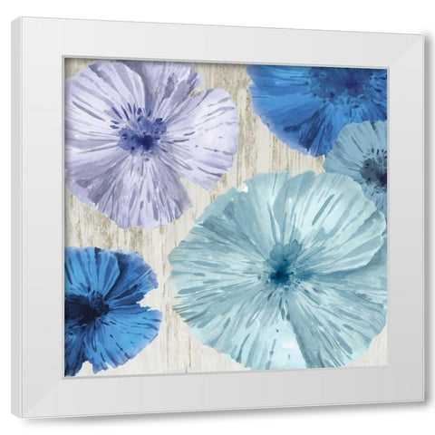 Poppies II White Modern Wood Framed Art Print by Woods, Maya