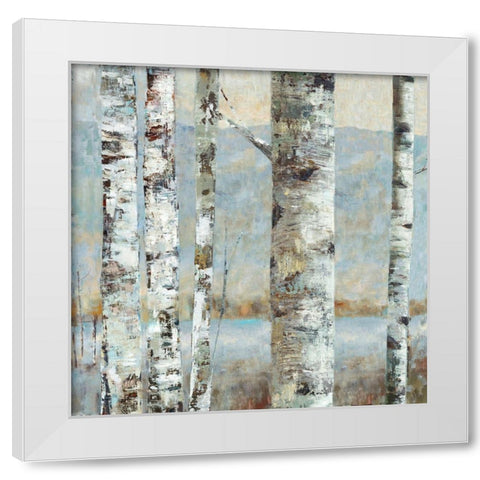 Winter Birch II White Modern Wood Framed Art Print by Woods, Maya