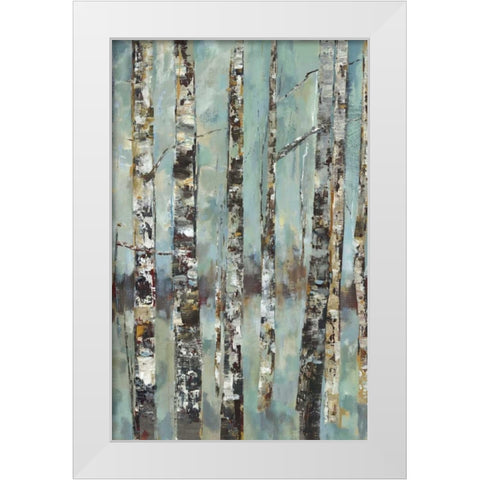 Winter Birch III White Modern Wood Framed Art Print by Woods, Maya