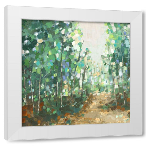 Backwoods II White Modern Wood Framed Art Print by Woods, Maya