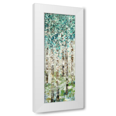 Foliage I White Modern Wood Framed Art Print by Woods, Maya