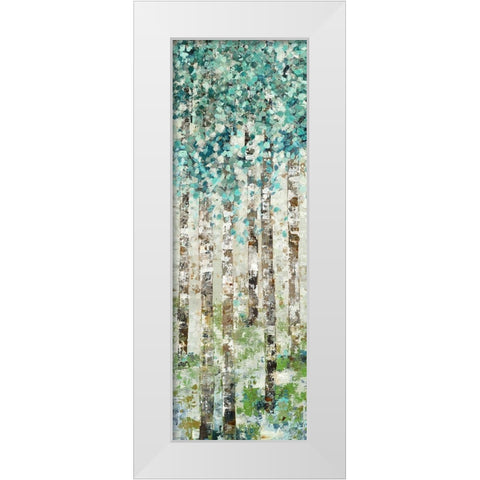 Foliage I White Modern Wood Framed Art Print by Woods, Maya