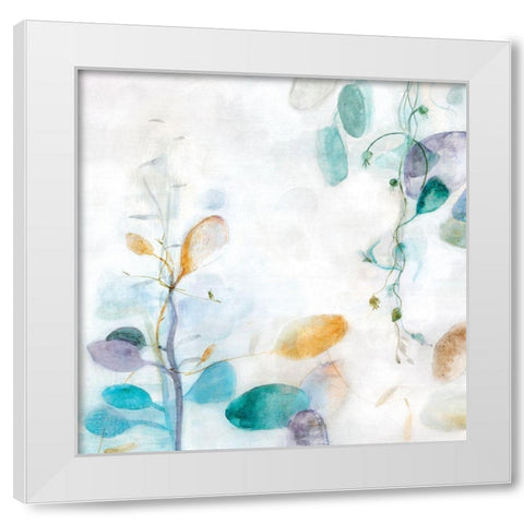 Flush of Fragrance I White Modern Wood Framed Art Print by Woods, Maya