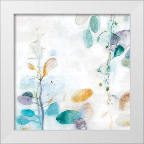 Flush of Fragrance I White Modern Wood Framed Art Print by Woods, Maya