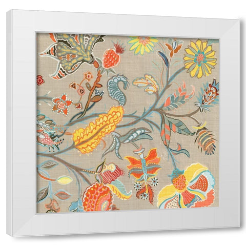 Folklore II White Modern Wood Framed Art Print by Woods, Maya