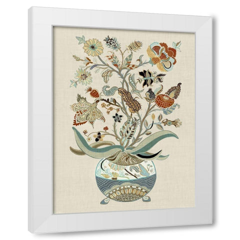 Fleur II White Modern Wood Framed Art Print by Woods, Maya
