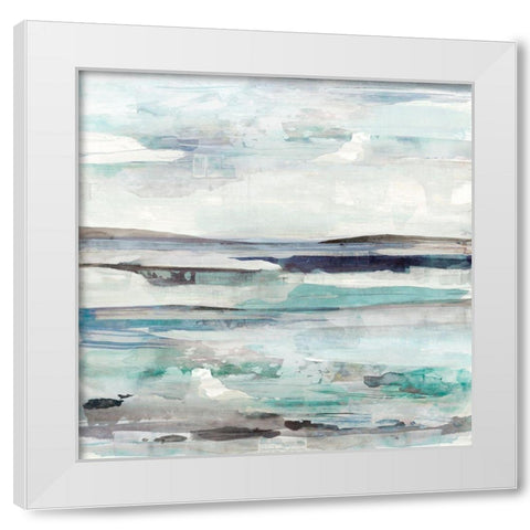 Rain Delays I White Modern Wood Framed Art Print by Woods, Maya