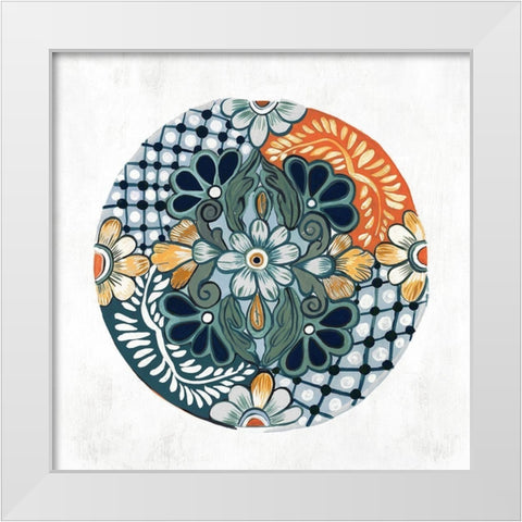 Encompass Beauty I White Modern Wood Framed Art Print by Woods, Maya