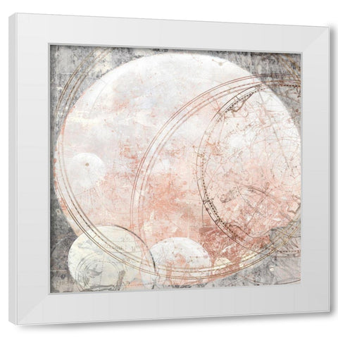 Over the Moon III  White Modern Wood Framed Art Print by Woods, Maya