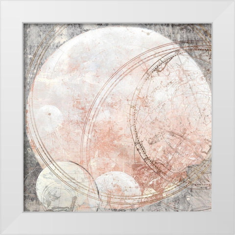 Over the Moon III  White Modern Wood Framed Art Print by Woods, Maya