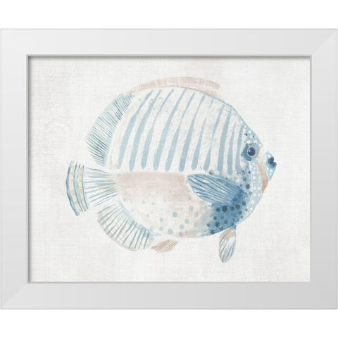Sergeant Major Fish  White Modern Wood Framed Art Print by Woods, Maya