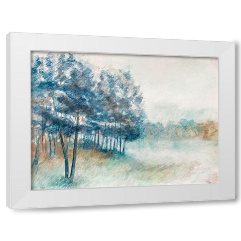 Whiff of Forest Scent White Modern Wood Framed Art Print by Woods, Maya