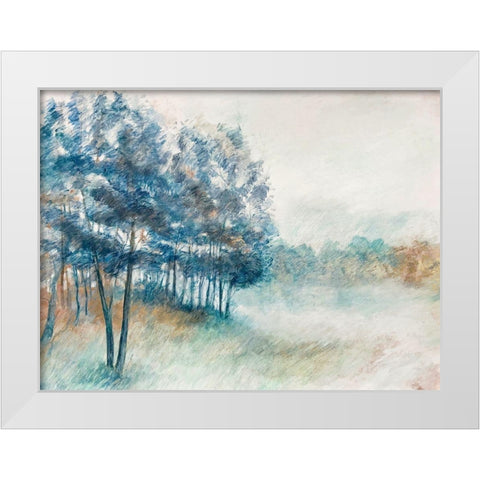 Whiff of Forest Scent White Modern Wood Framed Art Print by Woods, Maya