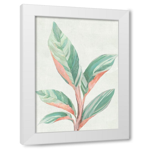 Ginger Plant II White Modern Wood Framed Art Print by Woods, Maya