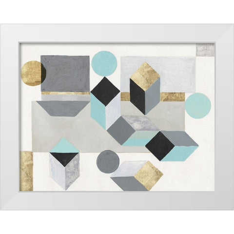 Our Own Paths I White Modern Wood Framed Art Print by Woods, Maya