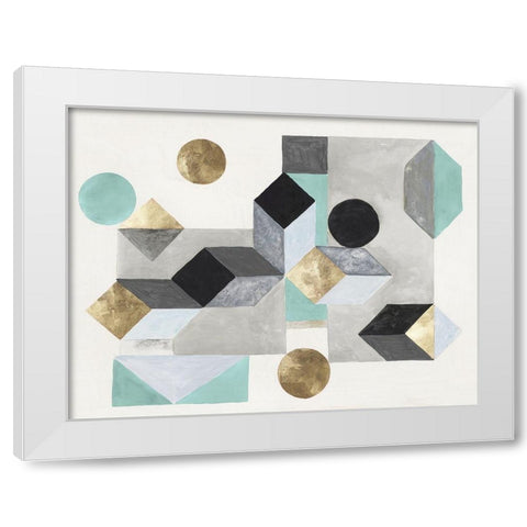 Our Own Paths II  White Modern Wood Framed Art Print by Woods, Maya