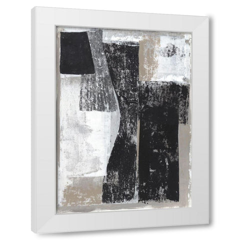 Chasing I  White Modern Wood Framed Art Print by Woods, Maya