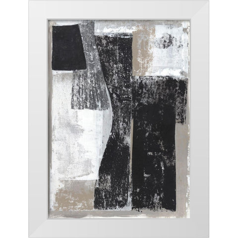 Chasing I  White Modern Wood Framed Art Print by Woods, Maya