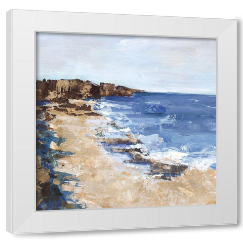 West Coast I  White Modern Wood Framed Art Print by Woods, Maya