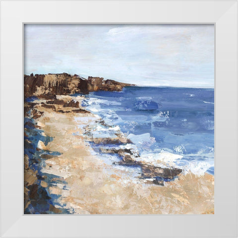 West Coast I  White Modern Wood Framed Art Print by Woods, Maya