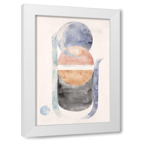 Space Galaxy I  White Modern Wood Framed Art Print by Woods, Maya