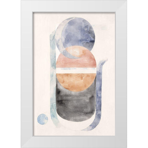 Space Galaxy I  White Modern Wood Framed Art Print by Woods, Maya