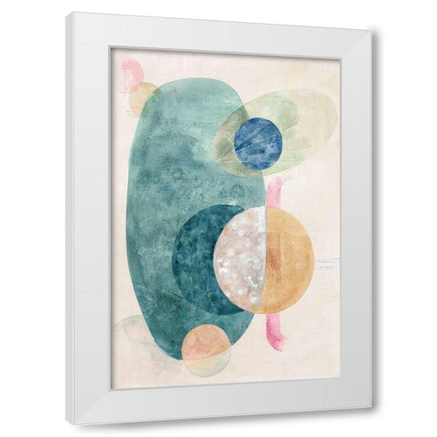 Nebula I  White Modern Wood Framed Art Print by Woods, Maya