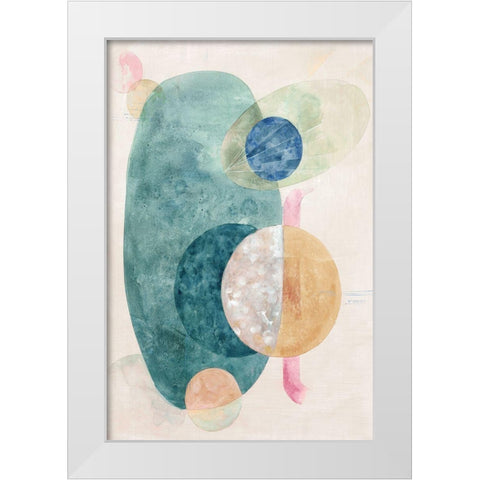 Nebula I  White Modern Wood Framed Art Print by Woods, Maya