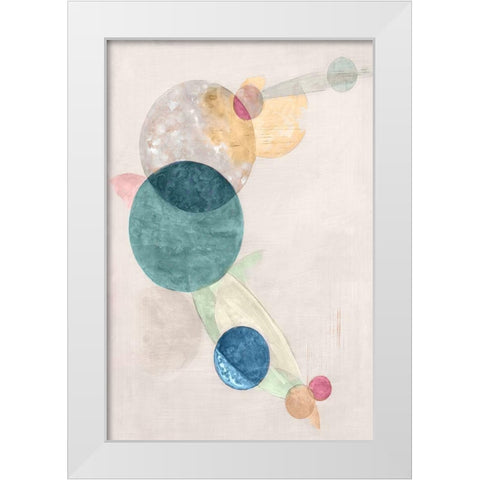 Nebula II  White Modern Wood Framed Art Print by Woods, Maya