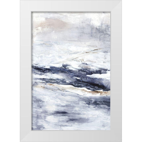 Ocean Eyes I  White Modern Wood Framed Art Print by Woods, Maya
